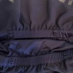 EXPRESS Womens Size XS Strapless Dress Blue High Low Belt Ruffle Top Mid Length Photo 6