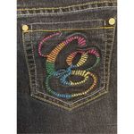 COOGI  Rainbow Back Pockets Jean Shorts Size 9/10 (3214) Photo 3