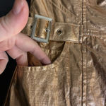 Urban Outfitters  Metallic Gold Strapless Romper Small Festival Party Outfit Photo 5