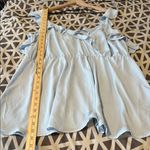 Torrid Powder Blue Lightweight Chiffon Ruffled V Neck Babydoll Tank Top Size 2X Photo 12