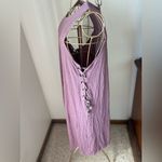 American Eagle purple soft & sexy lace up side dress Photo 7