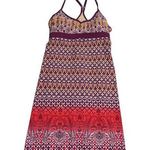 Athleta Printed Shorebreak Dress Womens Large Swim Swimewear Activewear Orange Photo 0