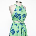 Likely  Karrica Maxi Dress Blue Floral Cut Out Print Photo 9