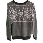 PINK - Victoria's Secret Victoria’s Secret Pink Oversized Heart Long Sleeve Crew Neck Sweater Grey XS Photo 3