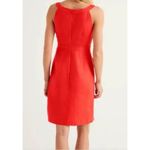 Boden Rae Casual Linen Dress Womens US Size 12R Classic Beach Tomato Red 1761 Photo 2