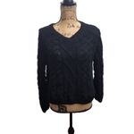 AUDREY PARKS Sweater Womens Size XS Black Knitted Pullover Soft Minimalist Chic Photo 1