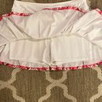 Lucky in love white tennis skirt with geometric trim, size large Photo 1