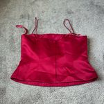Michaelangelo  Red Satin 3 Piece Skirt Set SIZE 10 Photo 2