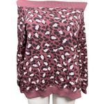 easel Sweatshirt Size M Pink Animal Print Photo 0