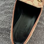 Gucci  Jordaan GG Monogram Canvas Horsebit Loafers Beige Brown Flats Size EU 36.5 Photo 13