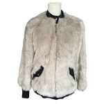 ZARA Woman Faux Fur Jacket With Leather Accents Autumn/Winter Collection Size S Photo 0