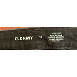 Old Navy  Size 12 High Rise RockStar Super Skinny Black Jeans Photo 15