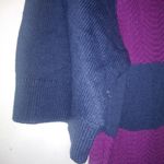 Tommy Hilfiger XL Navy Purple Stripe Sweater Dress Photo 2