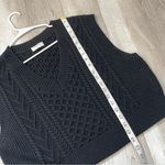 Babaton  Wool Vest merino sweater sleeveless womens Black (large) fisherman Photo 6