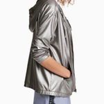 H&M Women’s Long Sleeve Full Zipper Shimmering Hooded Jacket Size Small Photo 0