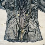 Jacqueline Ferrar Vintage Black Genuine Leather  Coat Jacket Photo 8