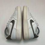 Nike Sneakers Shoes Jordan Air Force 1 Low Leather White Metallic Pewter Silver Photo 5