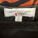Sweet Baby Jamie Chic Brown Black Zebra Wrap Midi Dress Women’s Size Small S Photo 9