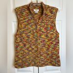 Talbots Colorful Knit Sweater Vest Size Large Acrylic/Wool/Poly Photo 3