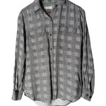 Equipment Femme Houndstooth Button Up Shirt Womens Sz S Professional Career White Photo 0