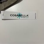 Cosabella Triangle Halter Bikini Top M Metallic Tuxedo Style NWT Minimalist Photo 3