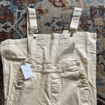 We Wore What  Women's Beige Denim Overalls Photo 4