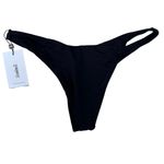 Vitamin A  Black Ecolux California High-leg Bikini Bottom Size 10/Large Photo 3