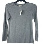 Style & Co  Small Top Long Sleeves Stretch Crew Neck Gray Heathered New Photo 0