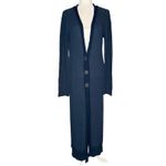 Free People Large Long Knit Cardigan Sweater Midi Jacket Boho Gauzy Stretch Photo 2