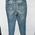 Earl Jean Earl Jeans Womens Skinny Ankle Stretch Size 10 Pearl Embroidery Mid Rise Denim Photo 1