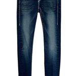 True Religion  26 Dark Blue Wash Crystal Embellished Disco Julie Big Skinny Jeans Photo 0