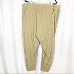 Athleta Brooklyn Textured Jogger Pants: Windowpane Silt Taupe Tan Photo 3
