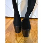 Seychelles Women’s 11 Black Faux Suede Over the Knee High Zipper Heeled Boots Photo 8