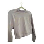 Nike  Dri Fit Neon Stud Lilac Purple Long Sleeve Athletic Workout Crop Top Sz M Photo 1