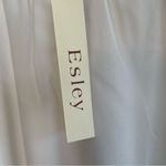 Esley  Embroidered White Dress size Medium Lined Photo 8