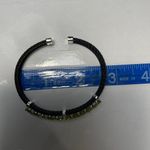 925 5 Carat Peridot Black Twisted Cable Band Bangle Bracelet Photo 5