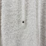 POL NEW NWT  Medium Berber‎ Fleece White Fuzzy Knit Hoodie Drawstring Long Sleeve Photo 3