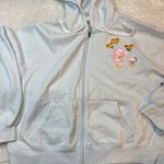 Sanrio Hello Kitty X Care Bears Collab Graphic Hoodie Women's Size XXL Full Zip Blue Photo 10