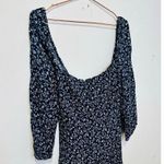 Reformation Women's Blue Floral Sweetheart Neckline Mochi Mini Dress Size 12 Photo 6