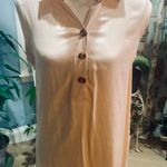 CDM Peach 🍑 Linen Dress Size L Photo 0