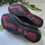 Clarks Artisan Brown Distressed Stich Wedge Mules Clogs Photo 6