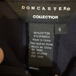 Doncaster  Collection Women's Navy Blue Cotton Spandex Straight Leg Pants Size 8‎ Photo 4
