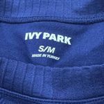 Ivy Park  Blue Athletic Crop T Shirt Top Women’s Small/Medium Photo 3