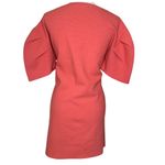 ZARA Knit Women's Orange Balloon Puffy Sleeve Sweater Knit Short Mini Dress Sm Photo 5