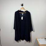 Catherines NWT  2 Piece Starburst Shimmer Tank/Cardigan Sheer Navy Size 26W Photo 5