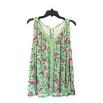 Matilda Jane WEEKEND AWAY GREEN PINK FLORAL TANK WOMEN SIZE MEDIUM Photo 1