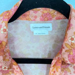 Lovers + Friends  Floral Mesh Shirt Dress Sheer Ruched Festival Mini M Revolve Photo 3