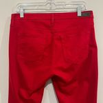AG Adriano Goldschmied The Abbey Ankle Women 29R Red Pant Novelty Classic Midris Photo 5