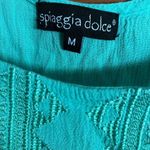 Spiaggia Dolce  mint green boho tank dress with gorgeous detail women’s medium Photo 6