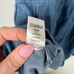 Loft  Chambray Denim Drop Waist Popover Cotton Blend Tank Dress Size Medium Photo 7